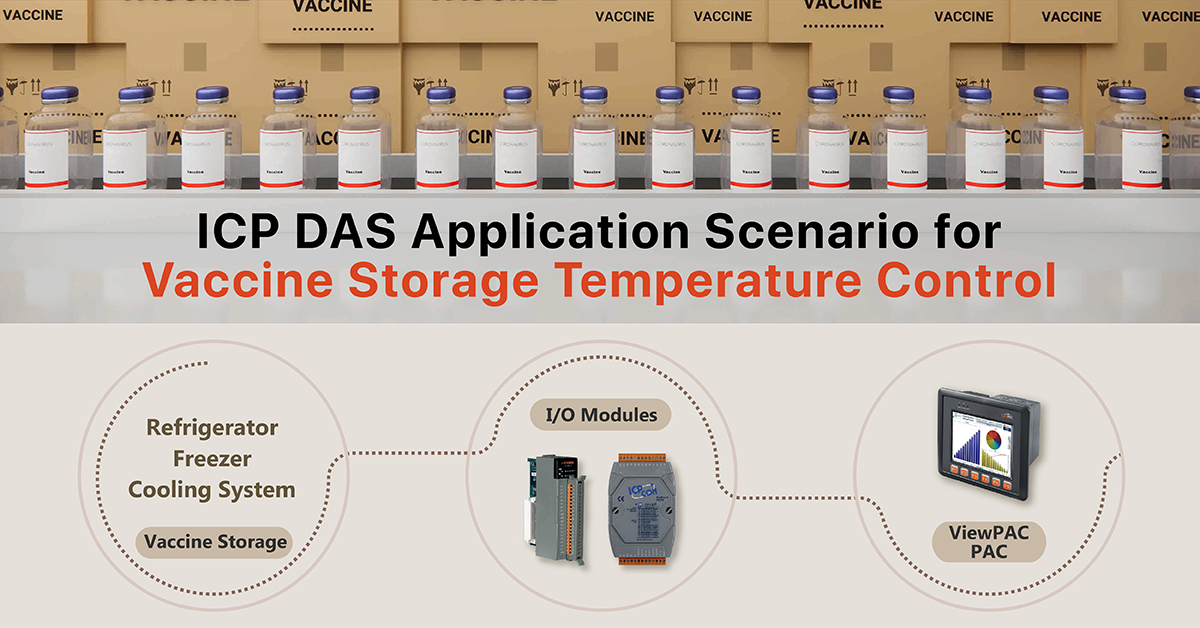 Controle de temperatura de armazenamento de vacinas - ICP DAS